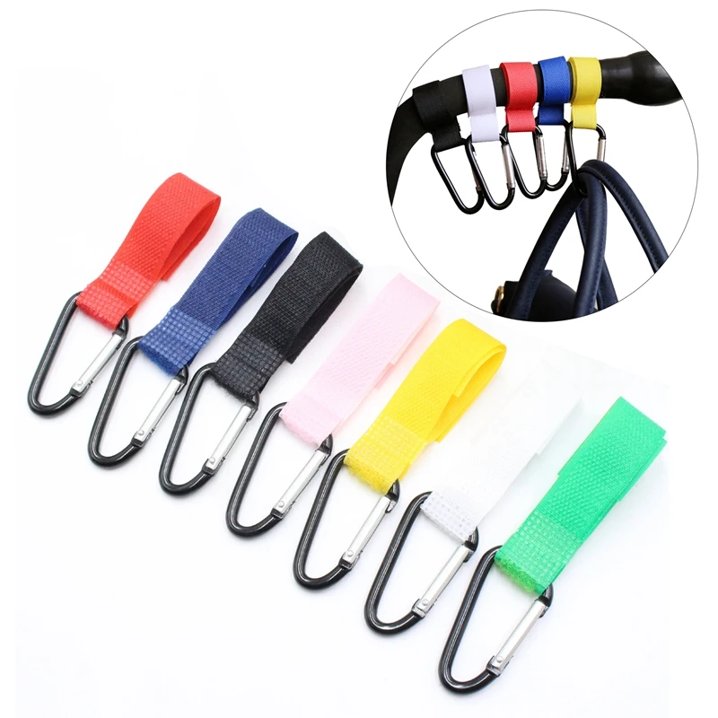 

3pcs/Lot Baby Stroller Hooks Stroller Accessories Universal Velcro Pram Pushchair Carriage Buggy Clip Mummy Bag Hanging Strap