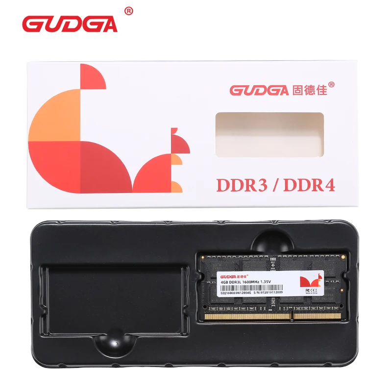 Оперативная память GUDGA Ddr3 8 ГБ 4 2 Гб Sodimm DDR3L оперативная для ноутбука s 1 35 в 1600 МГц 1333