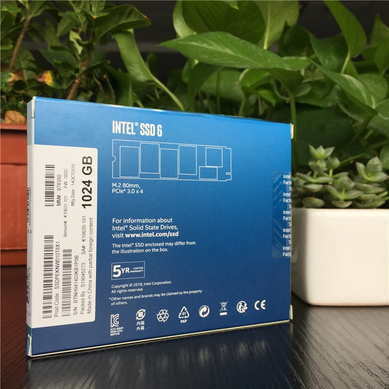 Твердотельный накопитель Intel 660p ssd 512 ГБ ТБ 2 ТБ-PCI Express (PCI 3 0x4) -внутренний SSD- intel M.2 2280