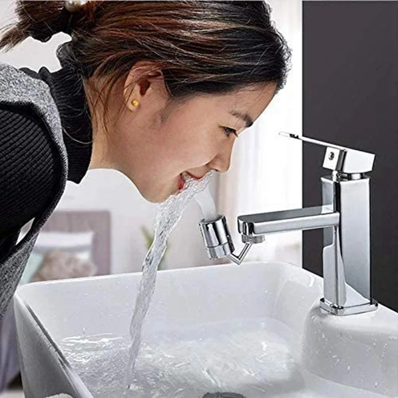 

2Pcs 720 degree Filter Faucets, Universal Rotating Faucet, Internal and External Tooth Joint