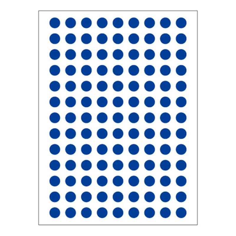 

Twelve Sheets/bag Creative And Practical New Products 6mm Tiny Round Circle Polka Dots Sticker 120 Pcs Small Seal Vinyl