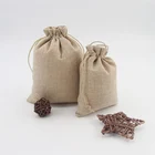 Мешочки Из муслиновые мешки хлопка со шнурком, из сумки для Саше натурального хлопка, неотбеленная ткань, пустой мешочек со шнурком для подарка