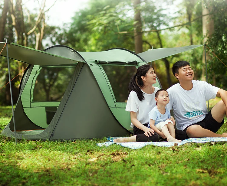 4 человека палатка для кемпинга большое пространство автоматическая скорость