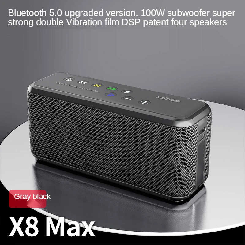 XDOBO X8 Max 100 Вт портативная беспроводная Bluetooth Колонка TWS сабвуфер и Аккумулятор
