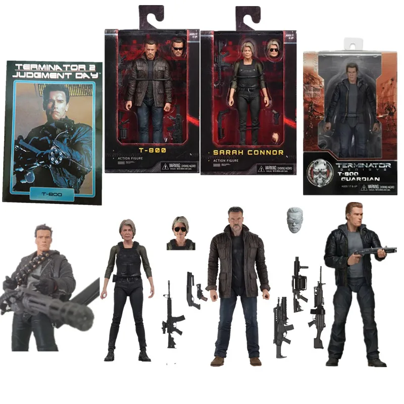 

Four Style 18cm New NECA Terminator T-800 Dark Fate Sarah Connor Action Figure Collectible Model Toy Gift