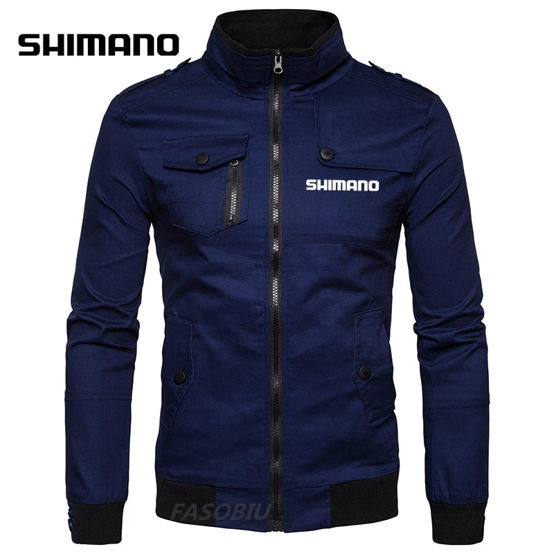 

Осенне-зимние хлопковые рыболовные куртки SHIMANO, прочная водонепроницаемая одежда для рыбалки с несколькими карманами, дышащая одежда для р...