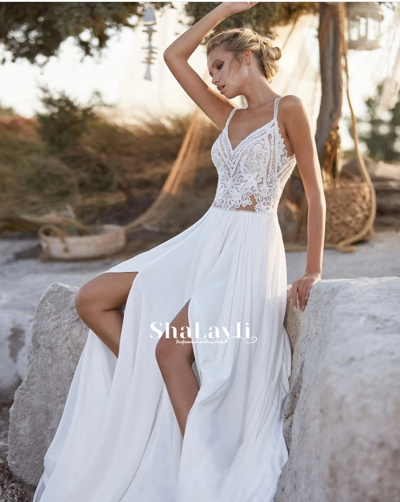 

Роскошное Свадебное платье с вышивкой, кружевные бальные платья с вырезом лодочкой, без рукавов, с аппликацией, с поясом, Vestido De Noiva размера п...