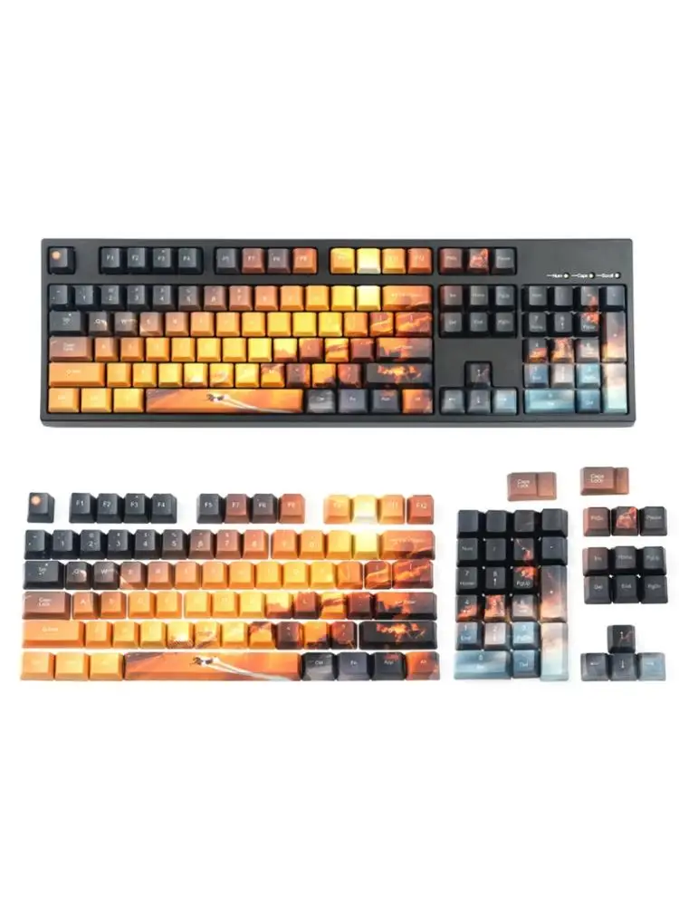 

104 Keys / Set OEM Profile Key Cap PBT Dye-Sub Keycap For MX Switch Saturn Theme