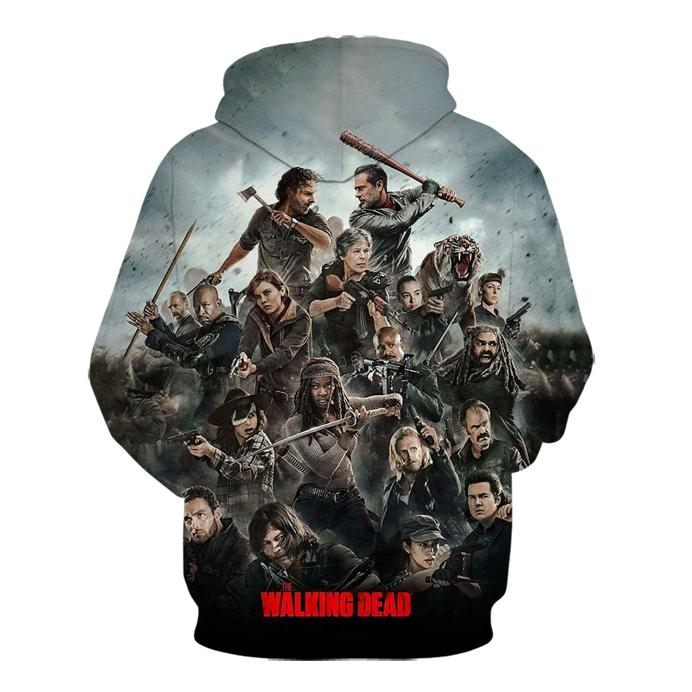 2020 Newest Fashion Sweatshirt Men / Women 3d Hoodies Print The Walking Dead Unisex Outerwear Hooded autumn and winter | Мужская одежда
