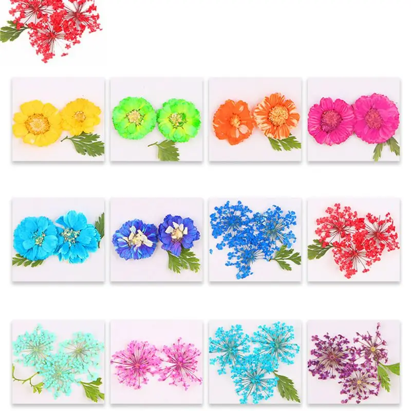 12 шт./кор. засушенные цветы эпоксидный Лист УФ украшения смолы силиконовые формы