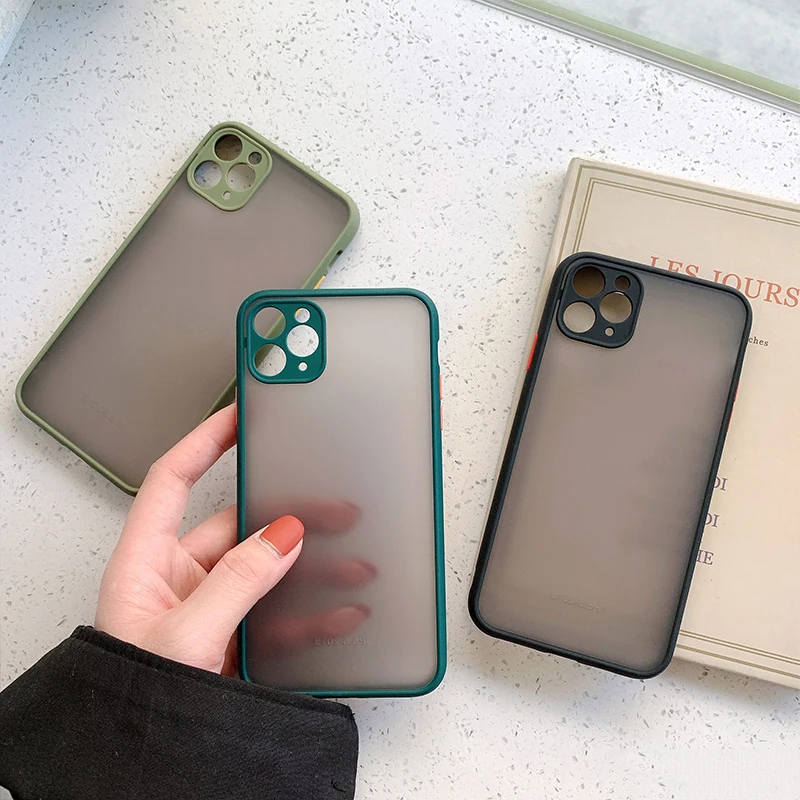Защитный бампер для камеры чехлы телефонов iPhone 11 Pro Max XR XS X 8 7 6 6S Plus Матовый
