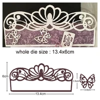 metal cutting dies butterfly border edge background stencil for diy scrapbook paperalbum cards embossing punch craft dies new