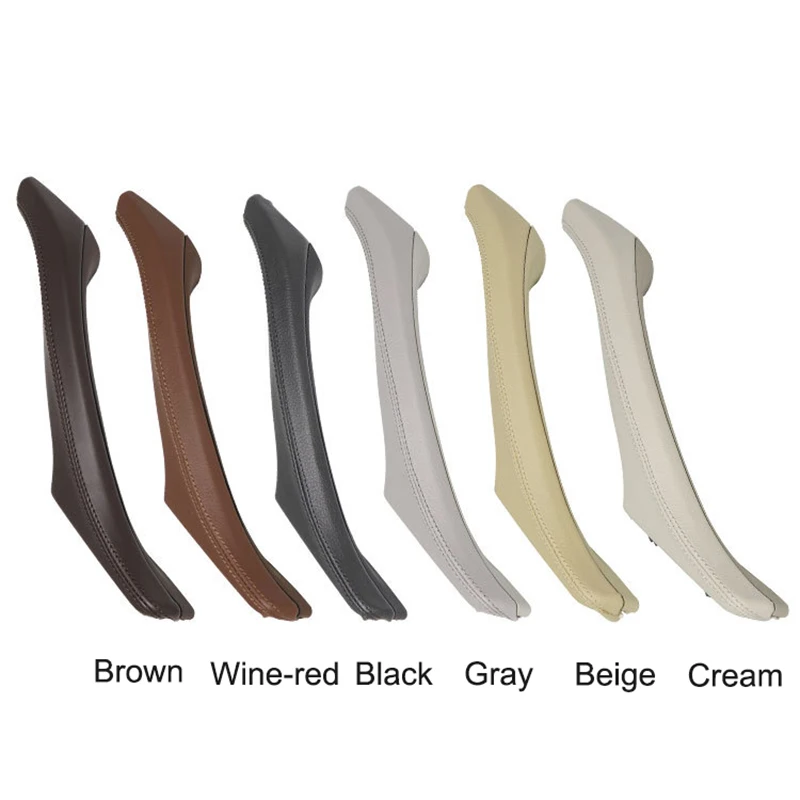 LHD RHD искусственная кожа автомобильная внутренняя дверная ручка панель накладка