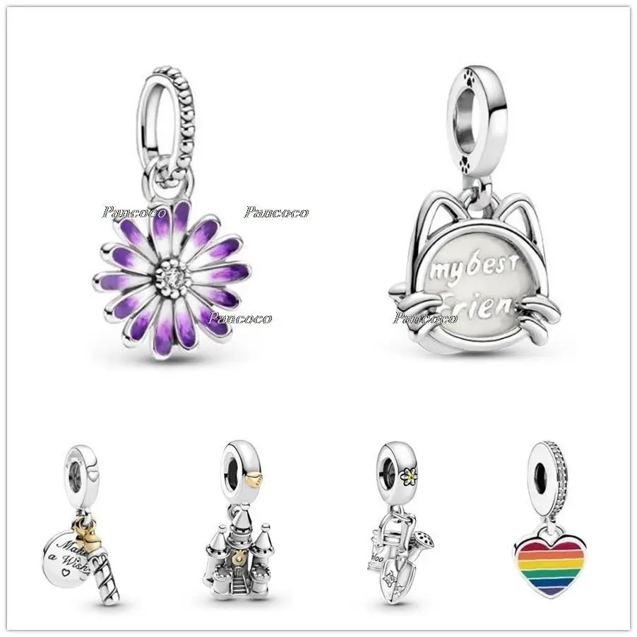 

Authentic 925 Sterling Silver Passions My Pet Cat Dangle Charm Beads Fit Women Pandora Bracelet & Necklace Jewelry
