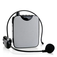 shidu portable voice amplifier wireless uhf microphone personal mini hifi stereo aux audio speaker for teachers instructor m500