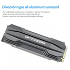 Радиатор M.2 SSD NVME NGFF M.2 2280, твердотельный жесткий диск, алюминиевый радиатор, радиатор, термоохлаждающая подставка для настольного ПК