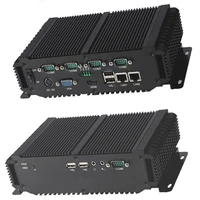 fanless industrial pc dual core d2550 x86 2lan embedded mini pc computer 64gb ssd linux support wifi and 3g network