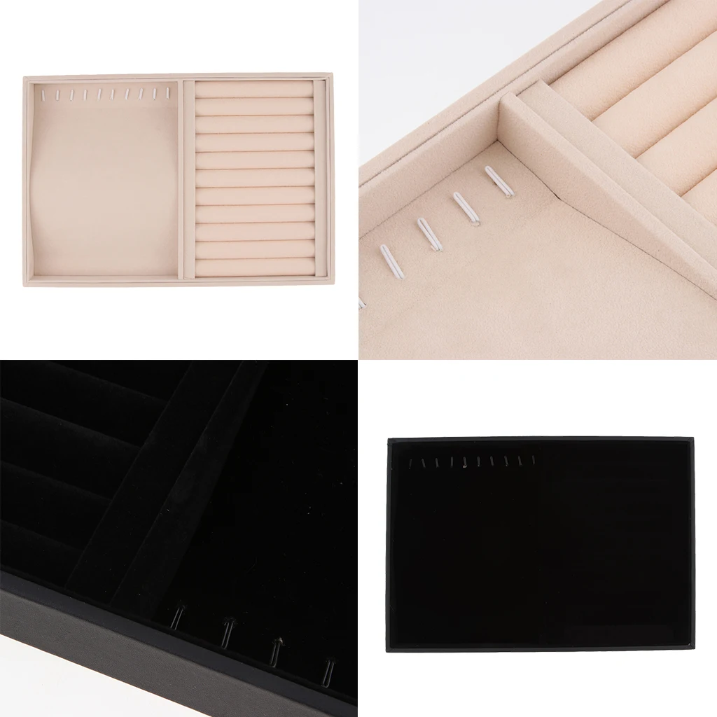 Ювелирные изделия лоток Витрина Дисплей Органайзер для кольца серьги ожерелье