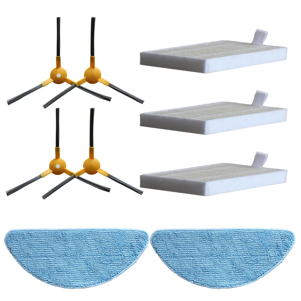 

Side Brush Filter Mop Cloth Replacement Kits For Ropo Glass 3 Vacuum Cleaner Side Brush Kit Household