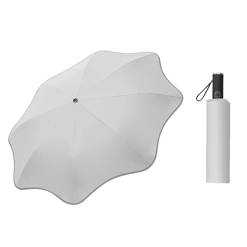 

Umbrella Creative Curve Automatic Umbrella Rain Landscaping UV Sun Umbrella for Men and Women