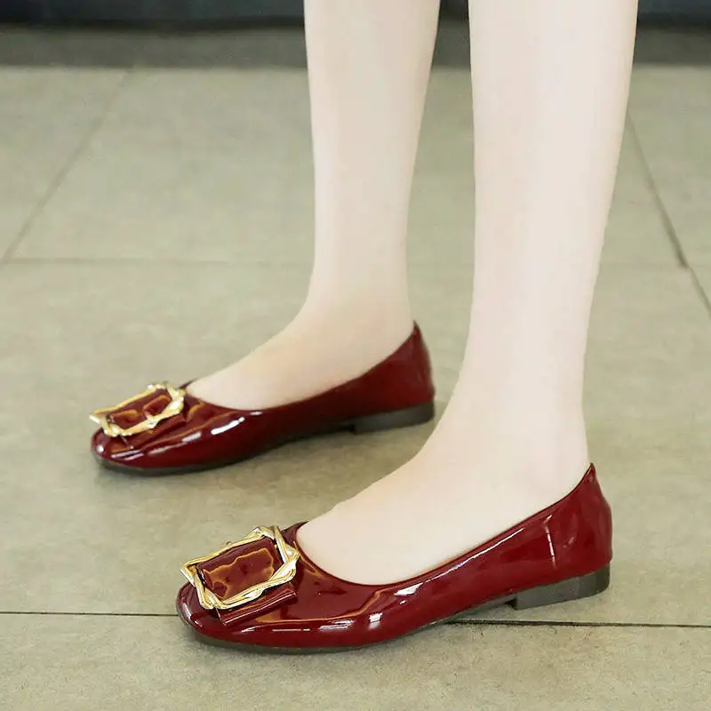 Marlisasa/женские модные классические офисные туфли на плоской подошве черного цвета