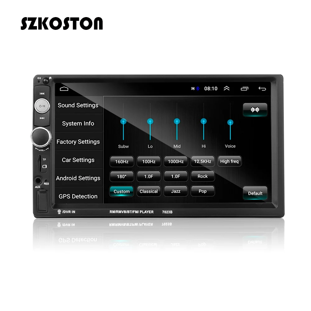 

SZKOSTON Bluetooth 2 Din автомобильный радиоприемник HD MP5 плеер 7 "сенсорный экран Экран Авто Аудио USB TF FM с Камера пульт дистанционного управления