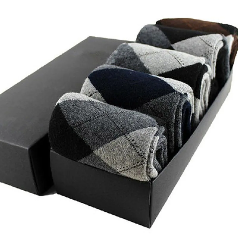 5 парт/Лот зимние утепленные мужские хлопковые носки Теплые повседневные