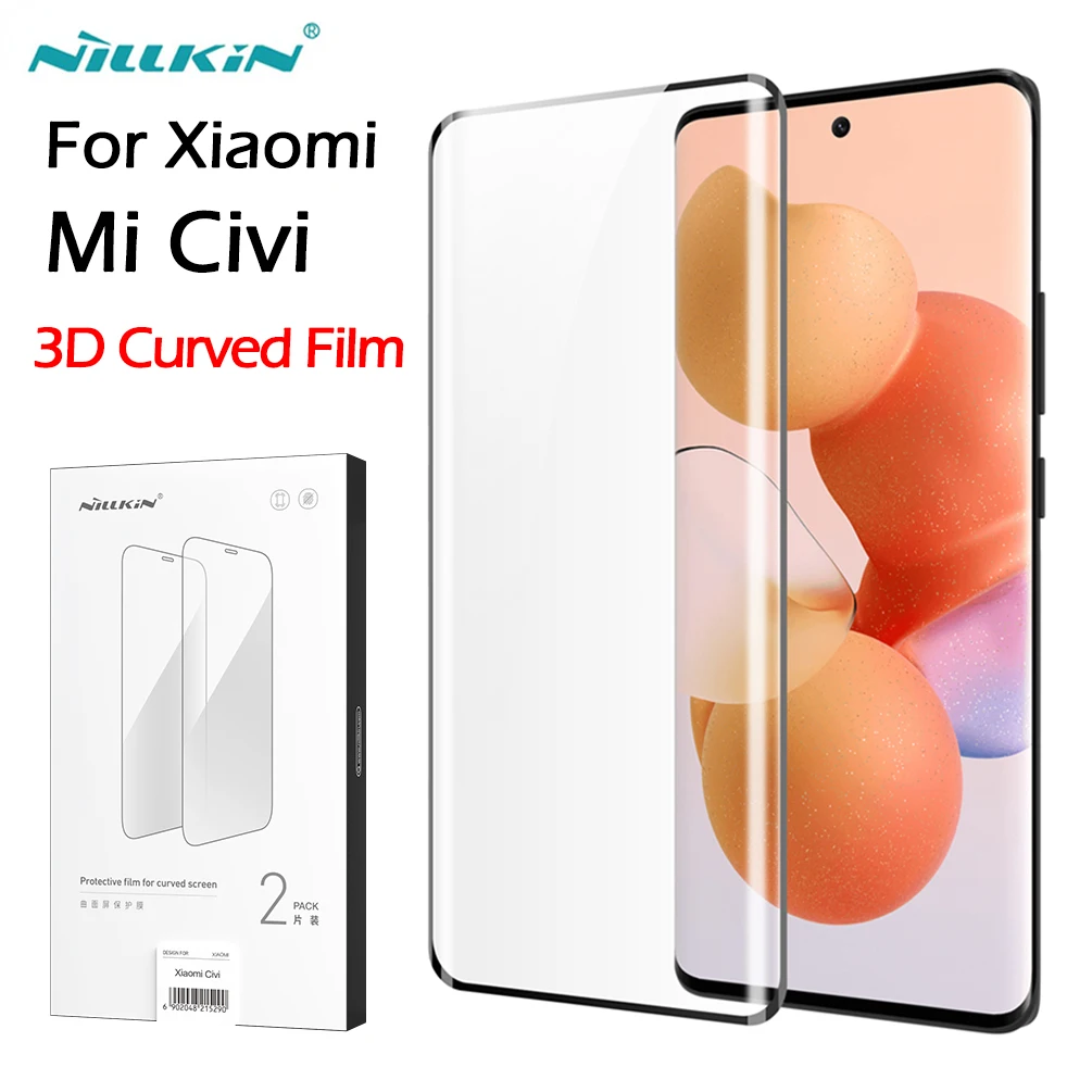 

For Xiaomi Mi Civi Film 3D Nillkin Impact Resistant Curved Full Screen Glue Cover Protective Oleophobic For Xiaomi CIVI