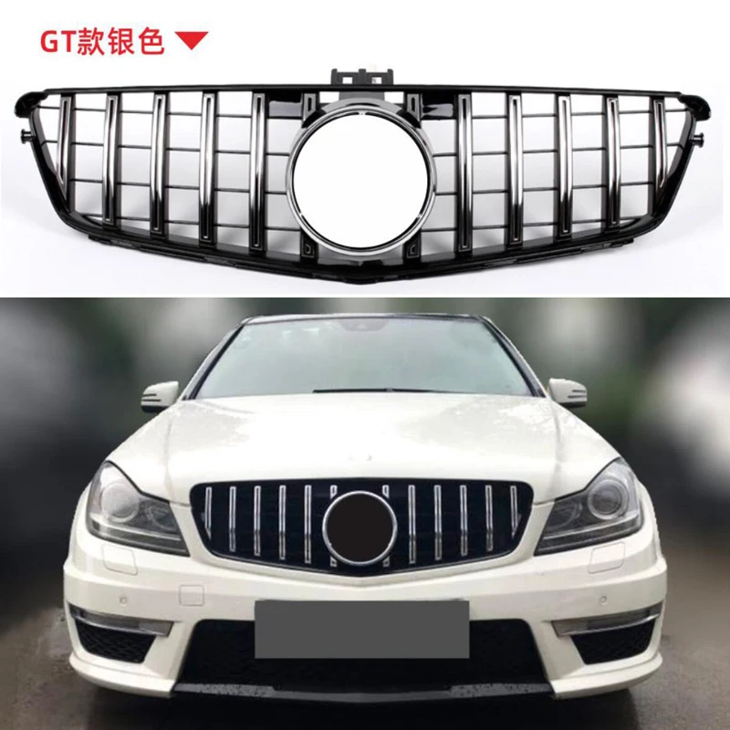 

New style W204 GT GTR Grille for Mercedes W204 C Class front bumper racing grille C180 C200 C250 C300 fashion look 2007 - 2014
