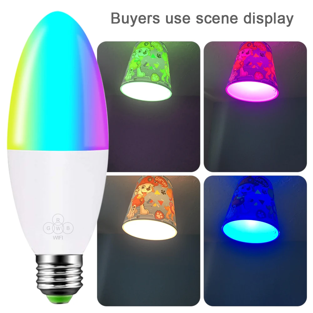 

2019 WiFi - E14 / E27 RGB Alexa / Google Home, 6W LED