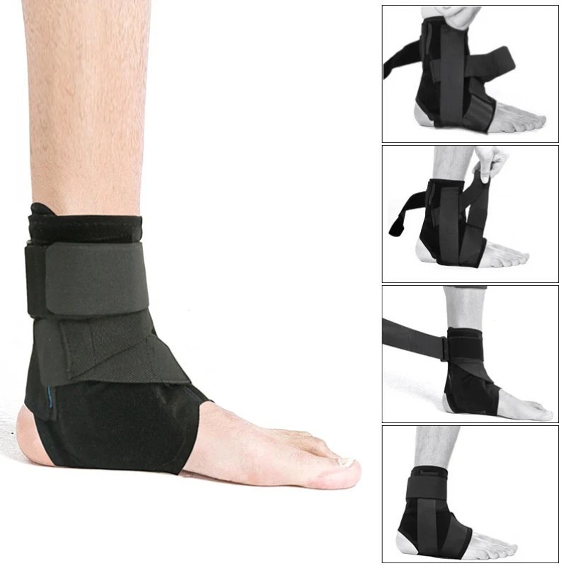 

1 pcs Ankle Brace Support Adjustable Ankle Straps Foot Stabilizer Orthosis Football Compression Plantar Fasciitis Foot Protectot