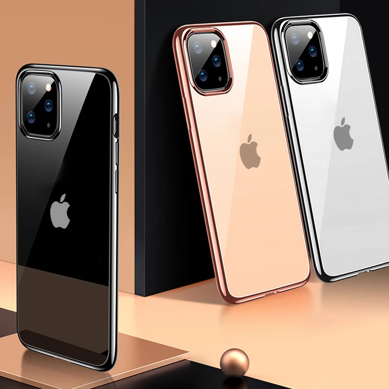 CHYI для iphone 11 pro max чехол с лазерным покрытием Роскошный из мягкого ТПУ прозрачный xr