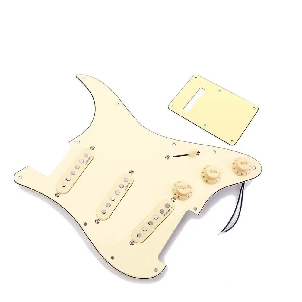 Загружен Pickguard набор SSS с Sixties баланс Гаусс пикап электрическая гитара
