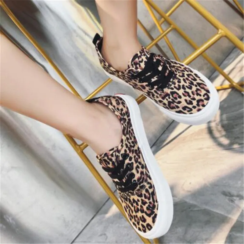 

New women shoes leopard pattern comfortable light breathable casual models non-slip wear-resistant sneaker design women shoes