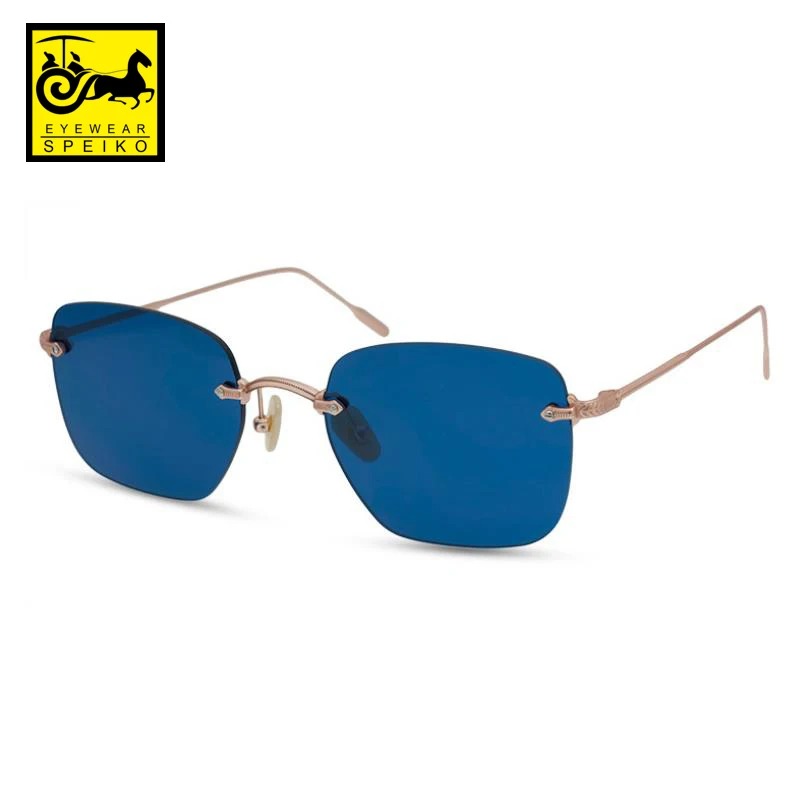 

Солнцезащитные очки без оправы из титана для близорукости