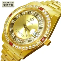 watches men 2020 full roman numeral gold watch brand fashion water resistant 3atm luxury wristwatch high quality quartz watch