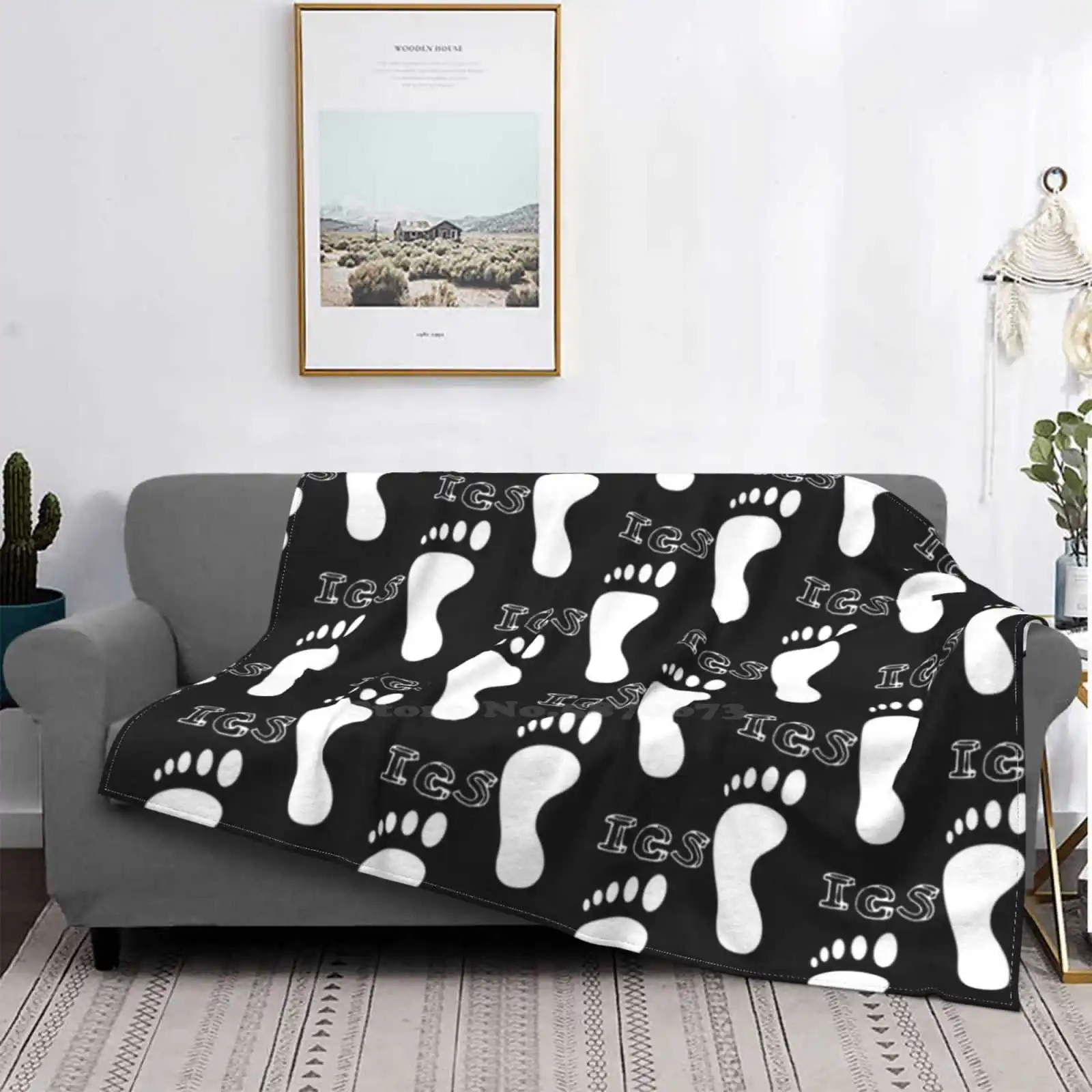 Новое поступление от Ics модное фланелевое одеяло для отдыха Getsousa Villainse