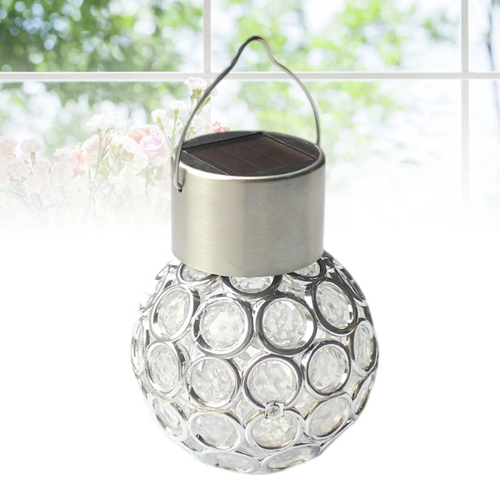 

2pcs Hollow Out Solar LED Outdoor Lamp Garden Yard Landscape Hanging Colorful Gradient Lamp