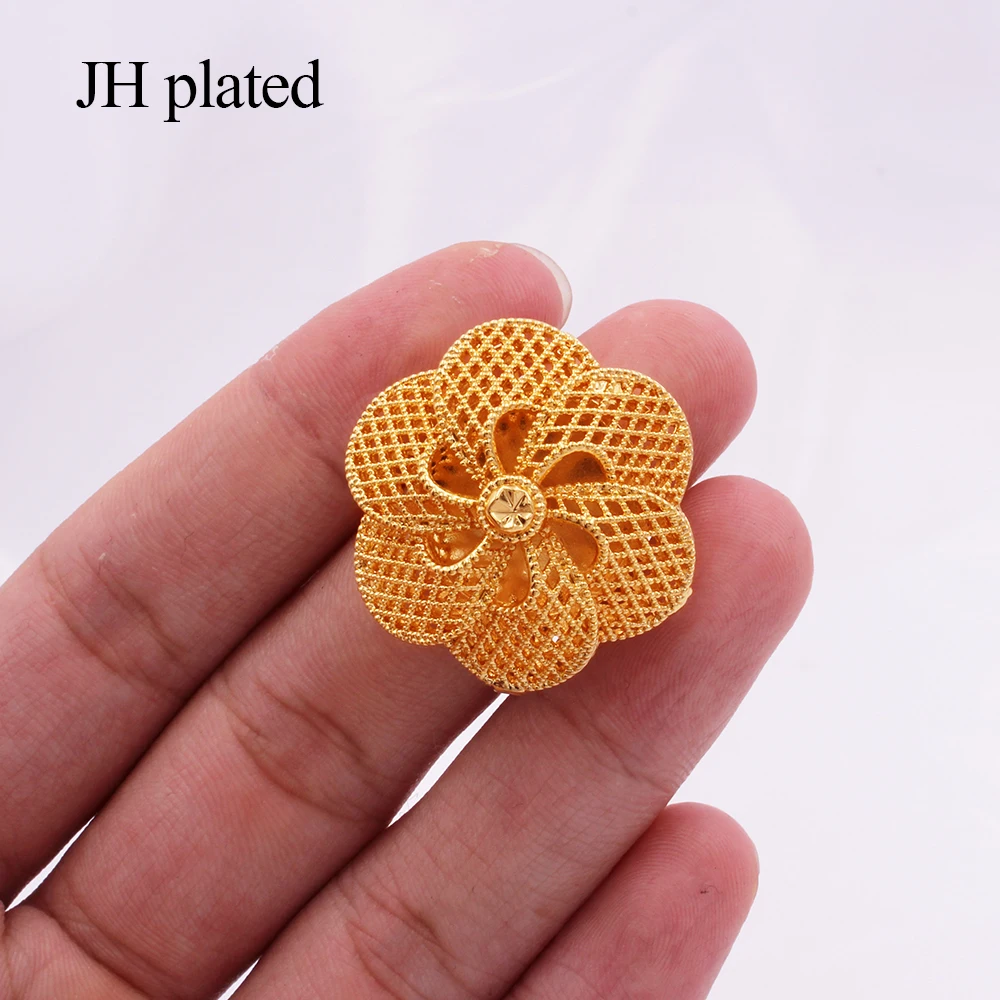 Ring women wedding Dubai 24K gold jewellery ring African Ethiopia cocktail party bride gifts luxury rings resizable size jewelry | Украшения
