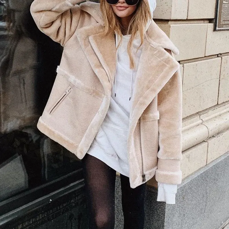 Куртка MissyChilli Женская осенняя теплая из мягкой кожи с искусственным мехом|Куртки