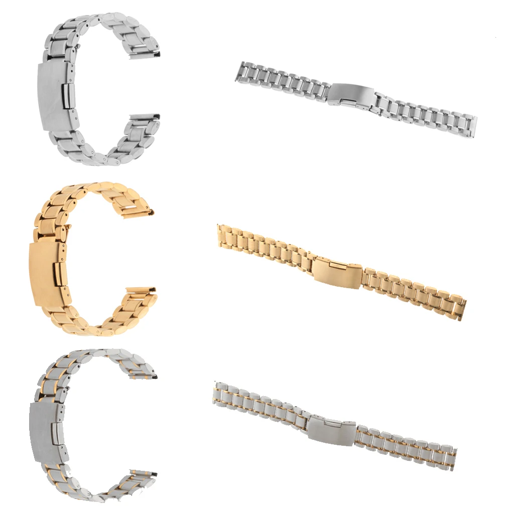 

18mm Wrist Watch Strap Band Stainless Steel Replace Series Bracelet Link