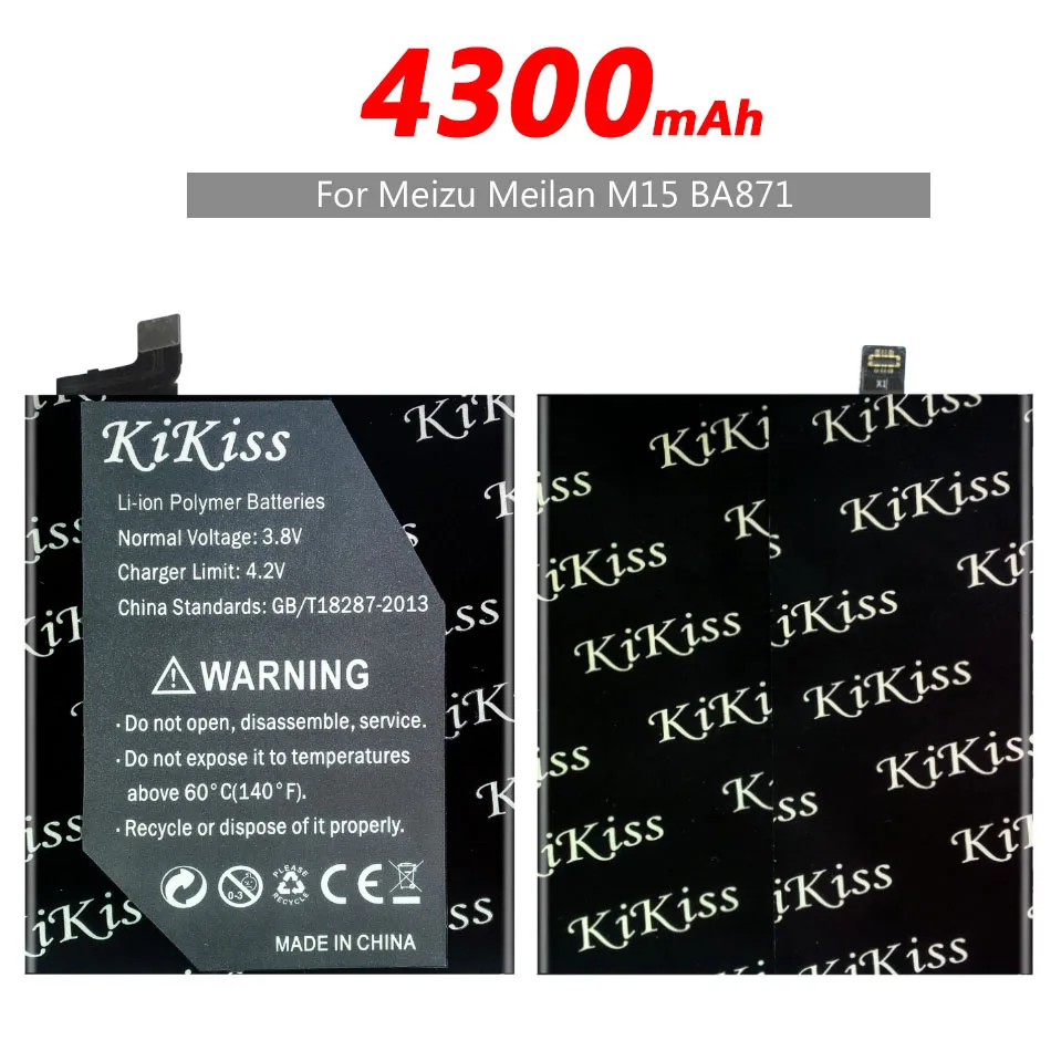 

Free Tool 4300mAh BA871 Battery For Meizu Mei zu Meilan M15 Smartphone High Quality Battery Tracking Number