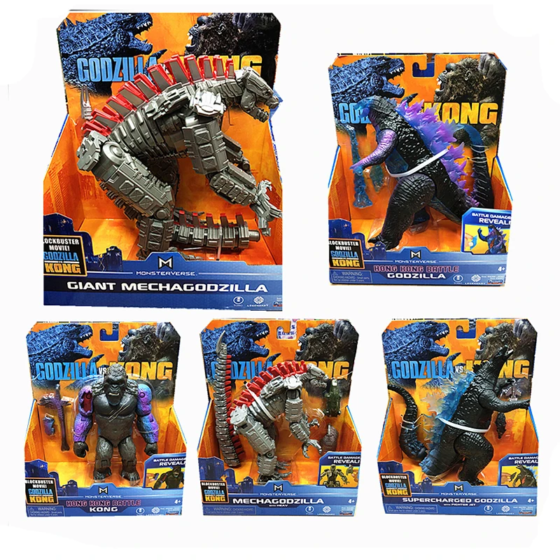 Подвижная модель для мальчиков Godzilla по сравнению с королевским монстром Конга