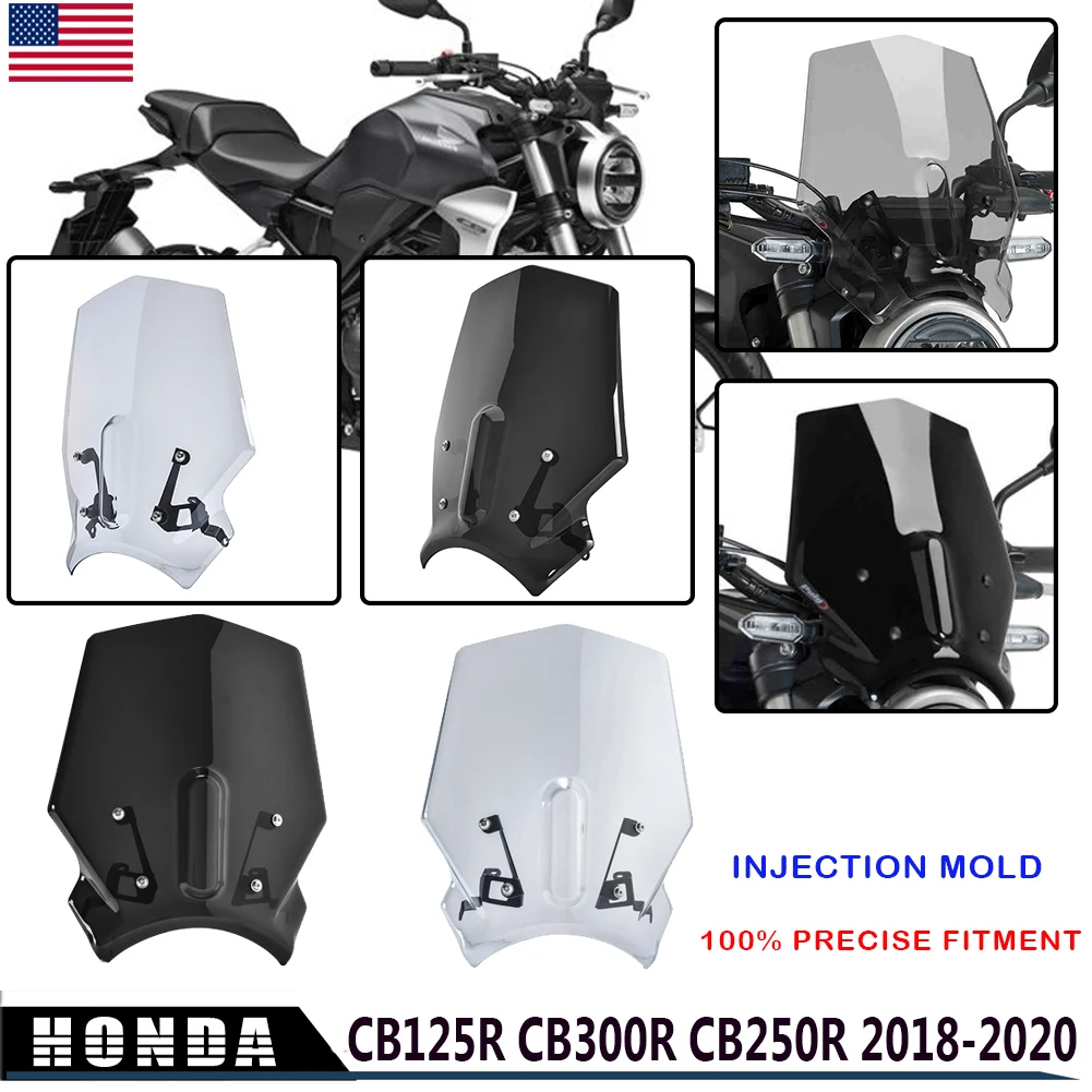 Для Honda CB125R CB300R CB250R 2018 2019 2020 ветряной экран лобовое стекло козырек Parabrisa с
