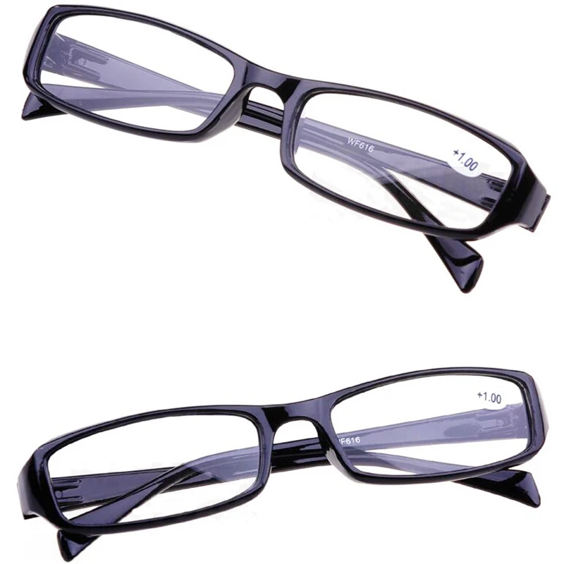 Высококачественные очки для дальнозоркости черная оправа 100 150 200 250 300 350 400