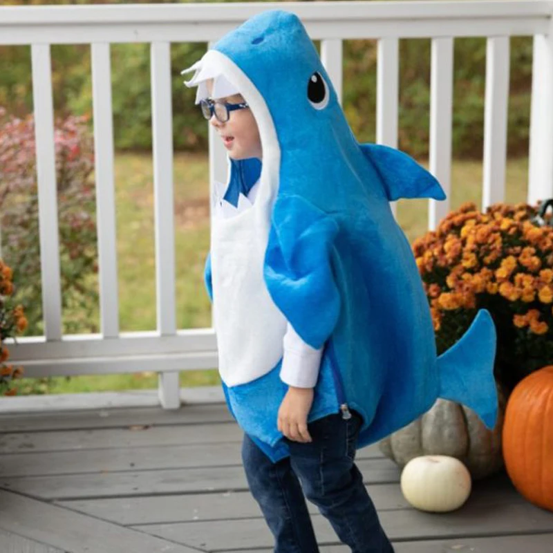 

New Arrival Unisex Toddler Family Shark Kids Halloween 3 Colors Cosplay Costumes