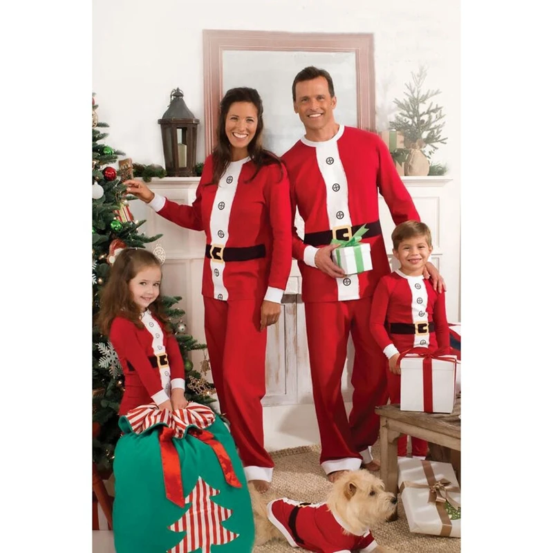 Новейшая Рождественская одинаковая Пижама для детей и взрослых женская одежда
