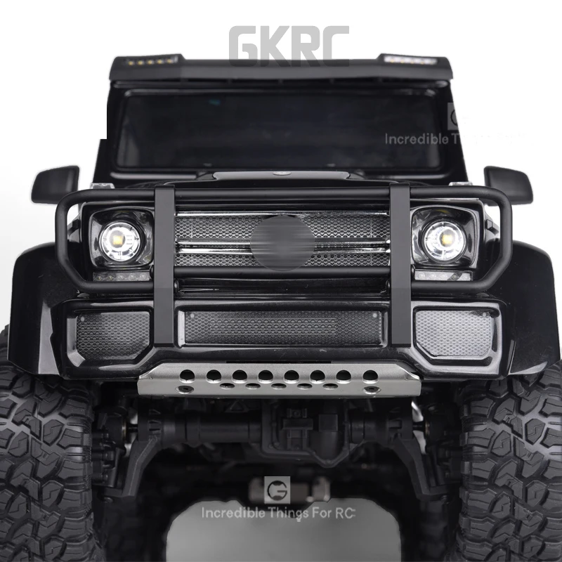 Gkrc металлический передний бампер из нержавеющей стали для 1/10 Rc Crawler Car Traxxas Trx4 G500