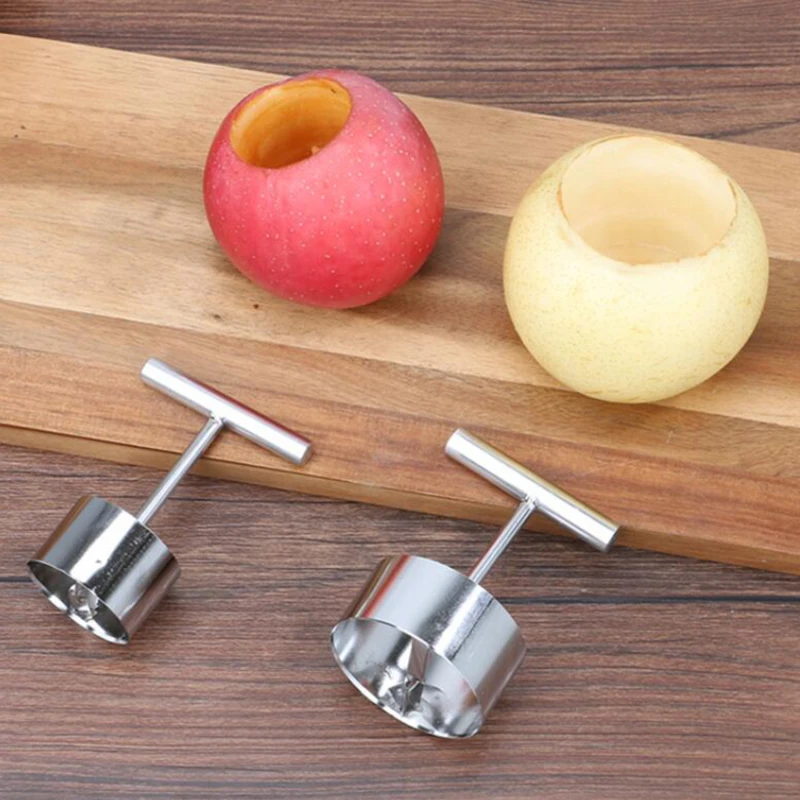 Pear Seed Remover Cutter Kitchen Gadgets Stainless Steel Home Vegetable Tool Apples Red Dates Corers Twist Fruit Core Remove Pit | Дом и сад