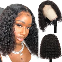 hot wave t part lace front human hair wigs water wave short bob lace closure wigs brazilian vingin hair 13x4 lace frontal wigs